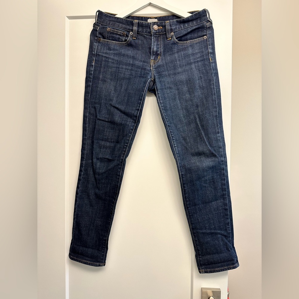 J Crew size 26 straight leg dark wash jeans